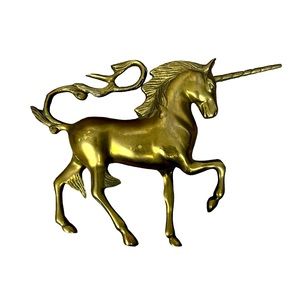 Small Brass Unicorn vintage